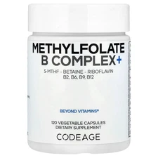 Methylfolate B Complex+, 120 Vegetable Capsules