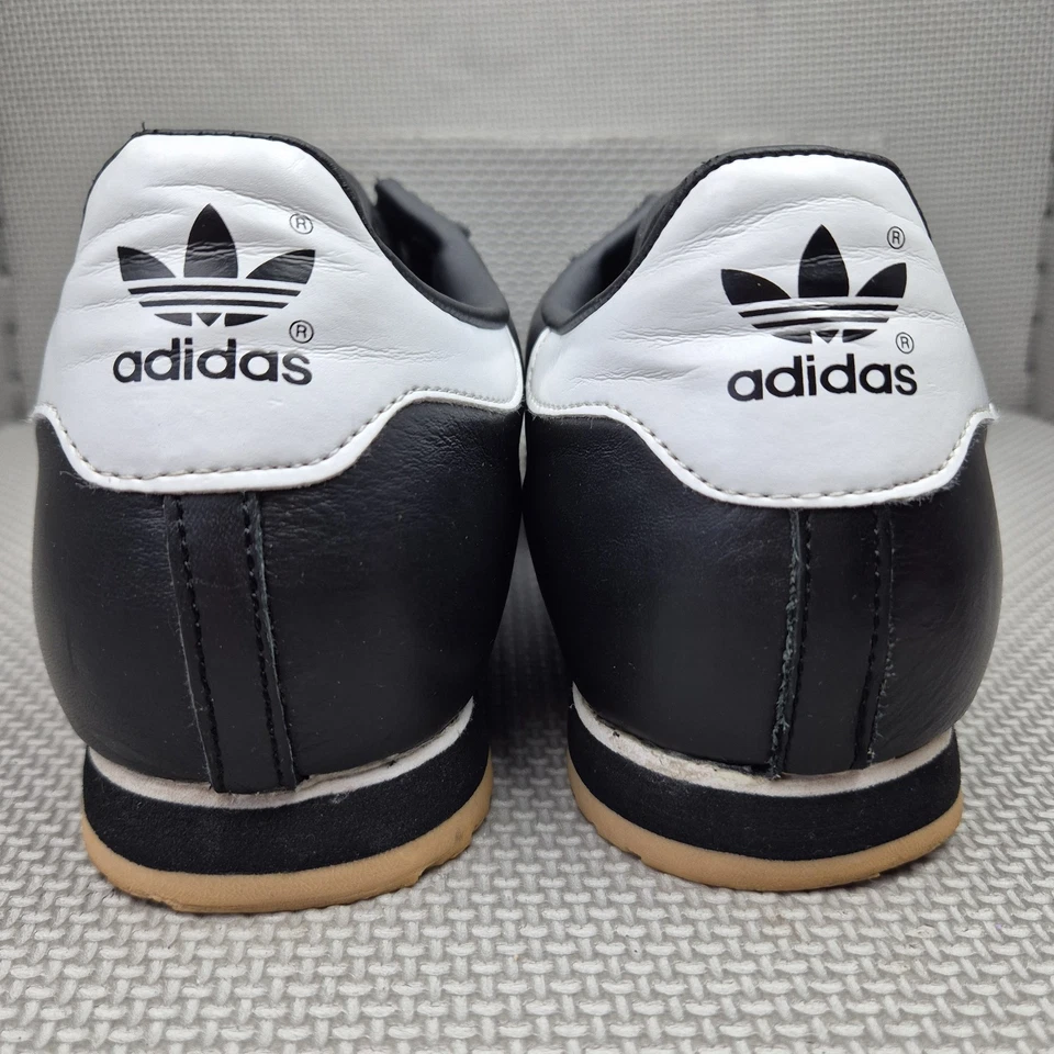 Adidas Rom 2011 Trainers UK 11 Men's Black Leather Gum Sole Retro Originals - Image 4 of 4