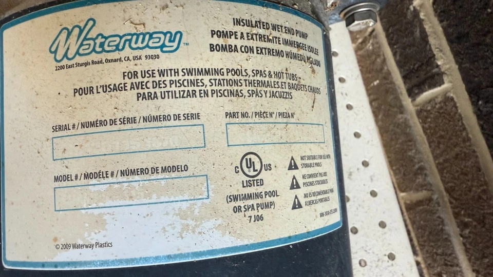 Waterway Champion 56-Frame Pool Pump – 1081 Motor + Housing Assembly (315-1400) - Image 4 of 4