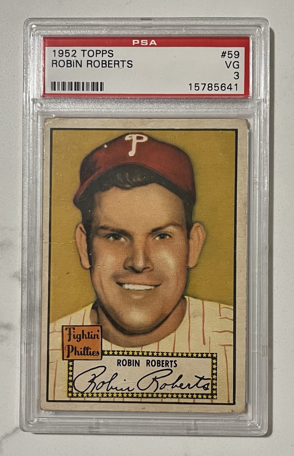 1952 Topps - Robin Roberts, PSA 3 VG