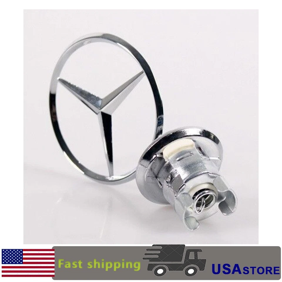 Front Hood Emblem  E300 E320 E500 S500 C230 C280 CLK320 Fit For Mercedes Benz  - Image 4 of 4