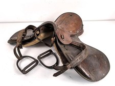 Armeesattel Wehrmacht, Größe 4, datiert 1943, guter Gesamtzustand, ungereinigtes