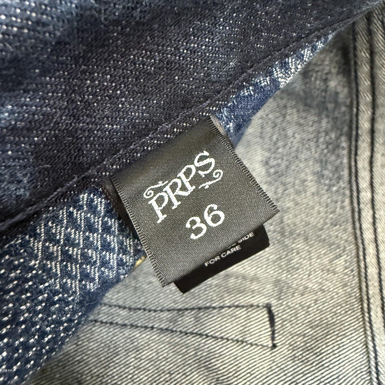 PRPS Distressed Boro Sashiko Patchwork Faded Deni… - image 5