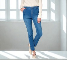 Denim  Co. Regular Indigo Classic Denim Slim Straight Ankle Jean Size 2