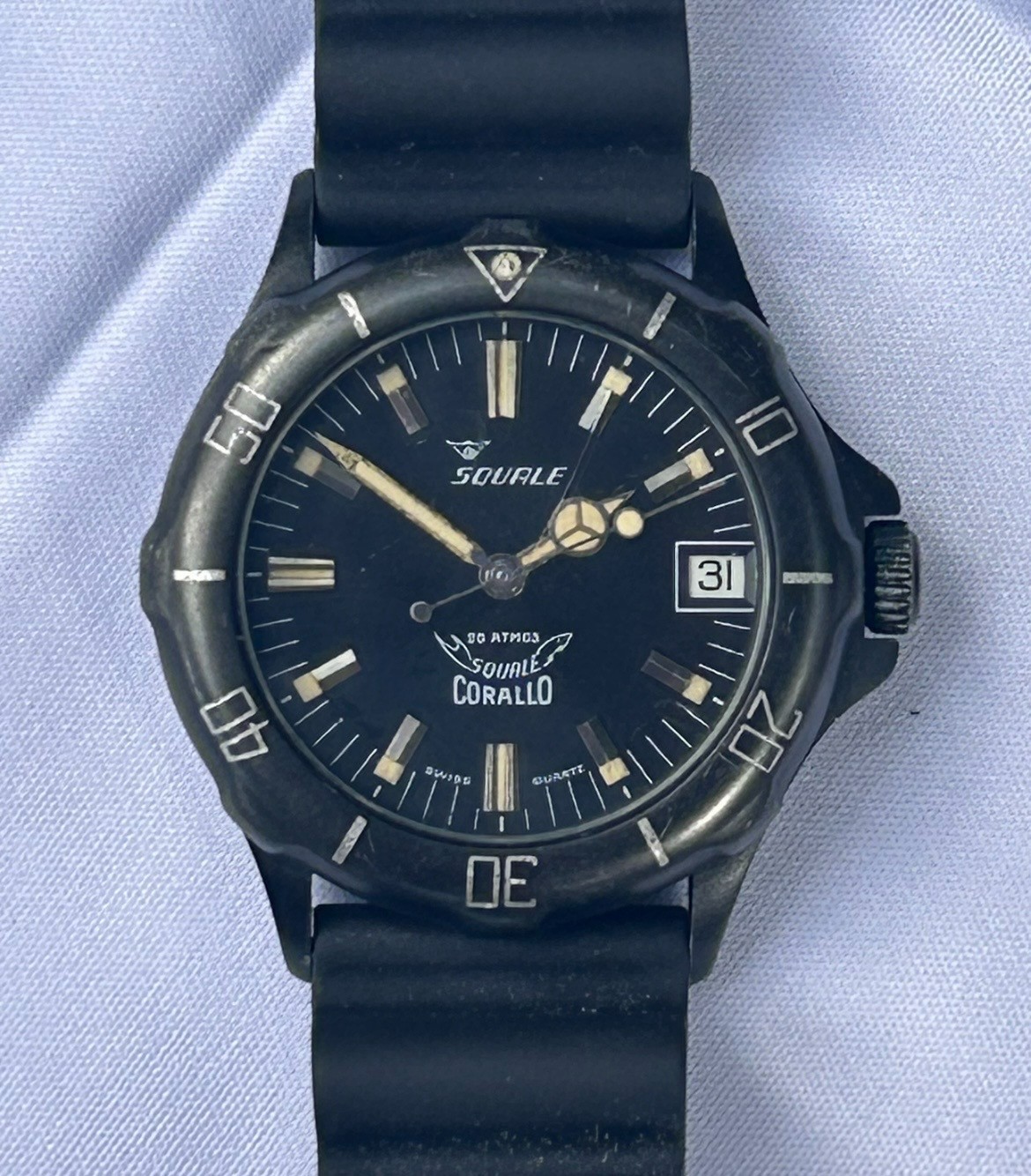 SQUALE | Vintage Corallo Diver | Swiss Quartz | VERY RARE | Working Perfectly