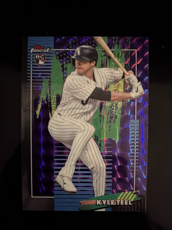 2026 Topps Finest Kyle Teel Purple X-Fractor /75 White Sox #54