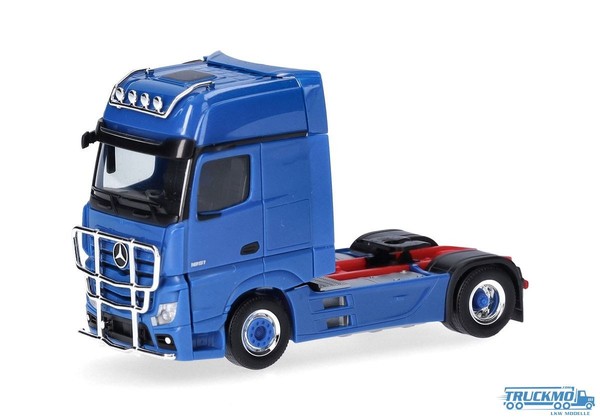 Herpa Mercedes Benz Actros Gigaspace 2Achs Mit LampenbüGel + Rammschutz 311-image