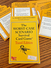 The Worst-Case Scenario Survival Card Game Travel Edition,  Ages 8+