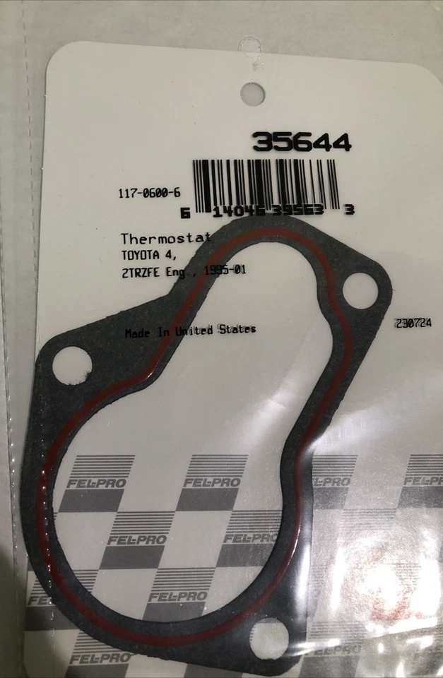 Junta de carcasa termostato refrigerante motor Fel-Pro 35644 para Tacoma, 4Runner, T100 Foto 3 de 4