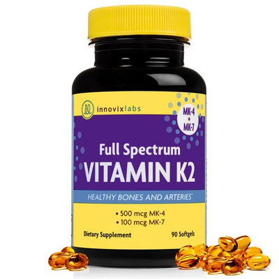 #ad #ad InnovixLabs Full Spectrum Vitamin K2 90 Softgels with 600 mcg of Trans Form ... $40.76