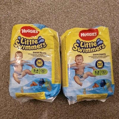 Huggies Little Swimmers Badehosen/Windeln, Größe 3-4, 2 Packungen à 12 (insgesamt 24)