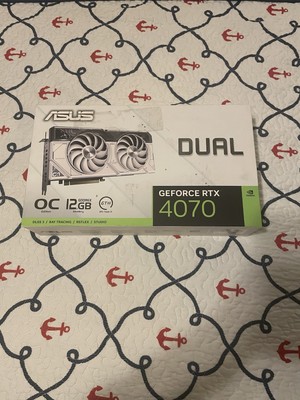 ASUS NVIDIA GeForce RTX 4070 Dual OC White 12 GB GDDR6X Gaming Graphics Card