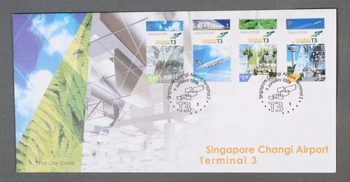 MayfairStamps Singapore FDC 2008 Changi Airport Terminal 3 Combo First Day Cover