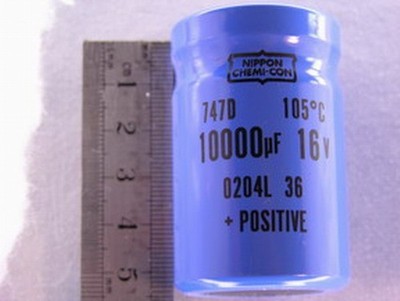 4 NCC 747D 10000uF 16V Electrolytic Capacitors Screw Terminals