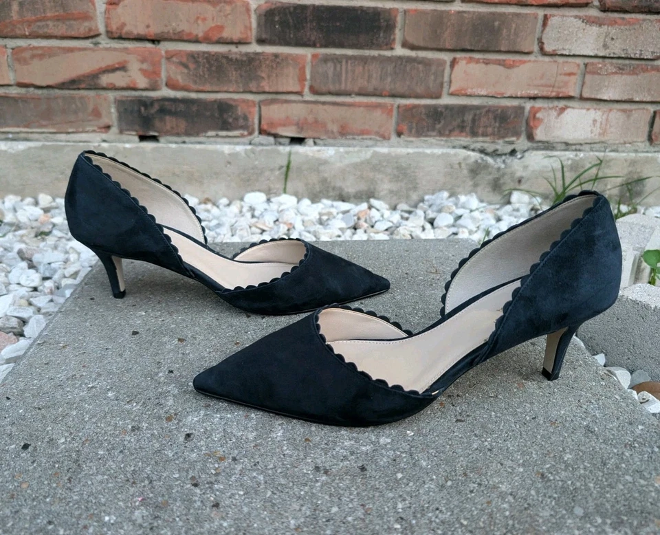 Pelle Moda Kenny Acento de Vieira Gamuza Punta Gatito Tacón Talla 11M Foto 2 de 4