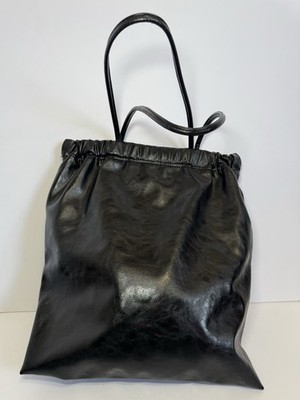 Black patten leather purse from ZARA