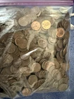 Lincoln Wheat pennies 1950-1958 5 lbs Pounds Circulated Bulk Lot.