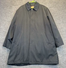 Lauren Ralph Lauren Men’s Coat Size Large Long Rain Trench Classic Wool liner