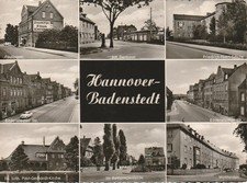 Hannover BADENSTEDT 8-Bild sw Ak um 1960