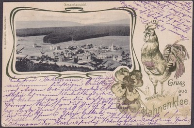 Ansichtskarte Gruss aus Hahnenklee 1903 nach Altona-Othmarschen mit KOS