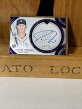 SPENCER TORKELSON 2022 TOPPS TRANSCENDENT ROOKIE GOLD FRAME AUTO PURPLE /10 RC
