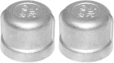 Stainless Steel Pipe Cap, 1/2" NPT Female Pipe Plug Socket Fitting(Pack of 2)