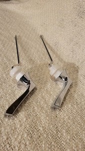 2 Toilet Handles, new out of box, polished chrome