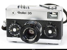 Camera Chrome Rollei 35 With Lens Tessar 3.5/40mm