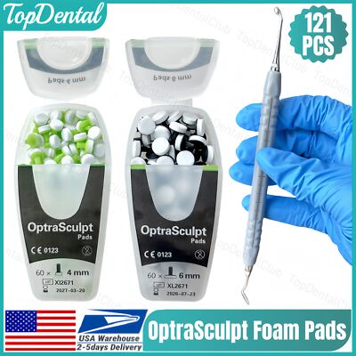 USA Dental OptraSculpt Foam Pads Kit Veneer Composite Resin Spatula Handle Tools