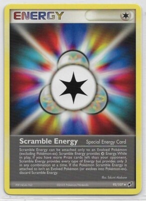 POKEMON EX Deoxys NM 2005 UNcommon NON-holo Special #95/107 SCRAMBLE ENERGY card