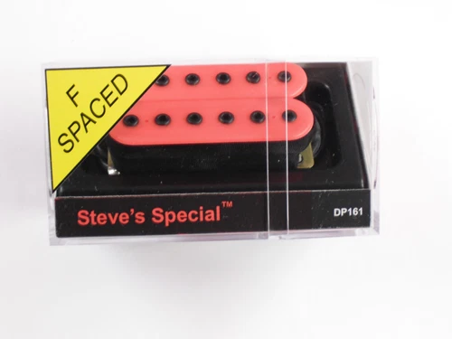 DiMarzio F-spaced Steve's Special Bridge Humbucker Pink W/Black Poles DP 161