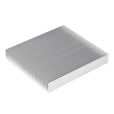 Kühlkörper Aluminium Kühler für MOS GPU IC Chip Elektronik Silberton 100x90x15mm