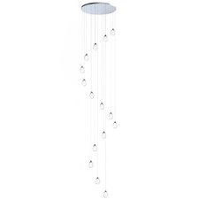 ET2 Lighting Dewdrop 15 Light LED Pendant, Ch...