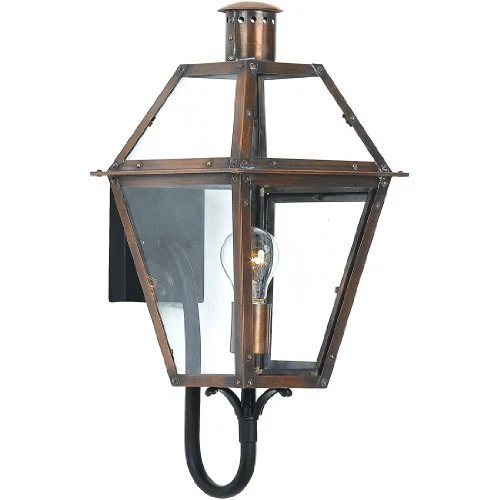 Quoizel RO8410AC 1-Light Rue De Royal Outdoor Lantern in Aged Copper - Picture 1 of 1