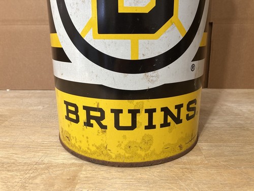 Vintage Rare NHL Boston Bruins Hockey Trash Garbage Can Bin P&K Products 1990 - Picture 16 of 24