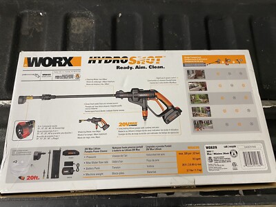 WG629 WORX 20V Hydroshot 2.0 Ah 320 PSI Cordless Portable Power