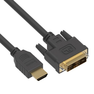 DVI-D to HDMI Converter Cable Cord PC Laptop Monitor 3FT 6FT 10FT 15FT 20FT 25FT