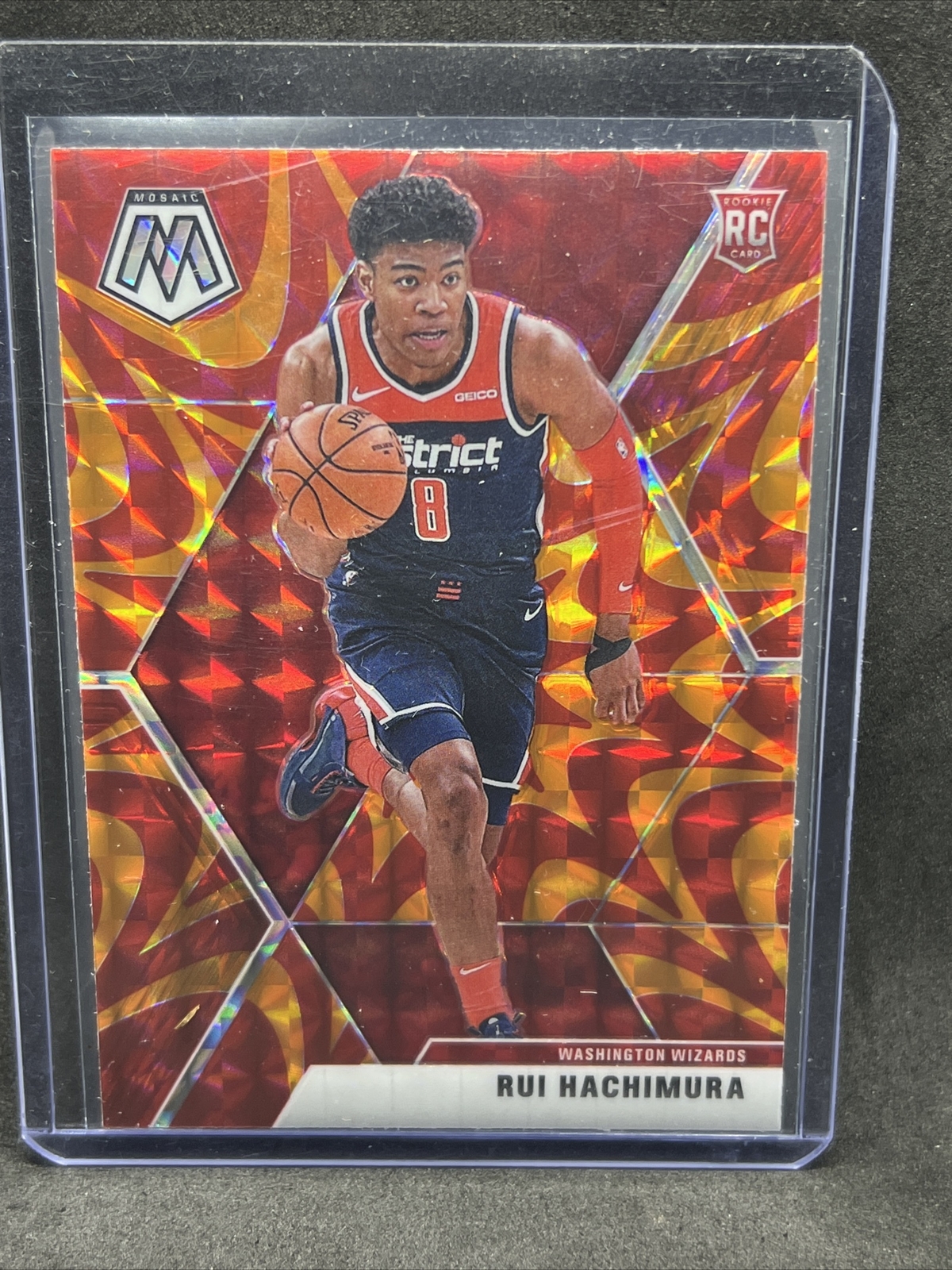 2019-20 Mosaic Rui Hachimura Reactive Orange Prizm Rookie RC #231