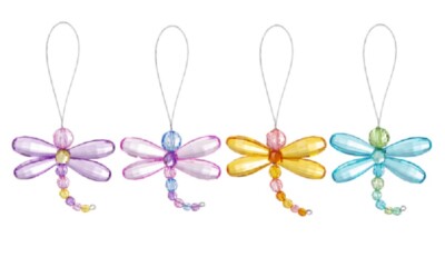 Ganz Crystal Expressions Acrylic Small Beaded Dragonfly Suncatcher Pick 1 Color