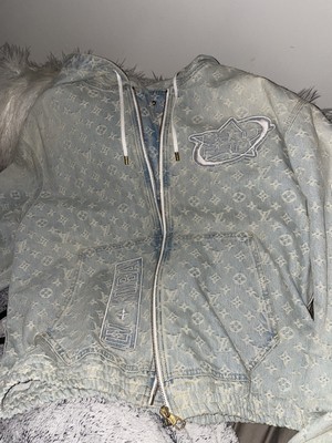 Louis Vuitton X NBA mens zip through denim jacket L | eBay
