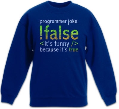 Programmer Joke Kids Boys Girls Pullover Computer Science Scientist Fun Nerd