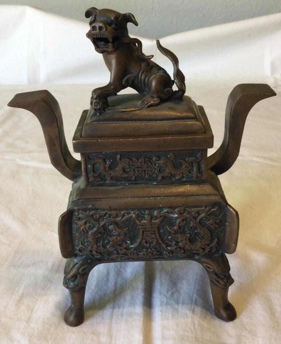 青铜中国花瓶1800年以前| eBay