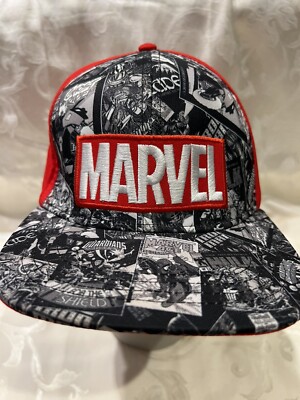 Marvel Avengers Unisex Baseball Cap Red Cotton Embroidered Logo SnapBack OSFA 