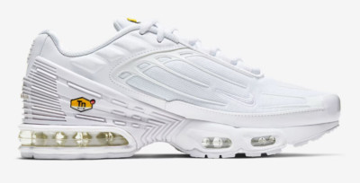 Nike Air Max Plus 3 TN Tuned Shoes All White Triple Mens Limited Sizes US 5 - 15