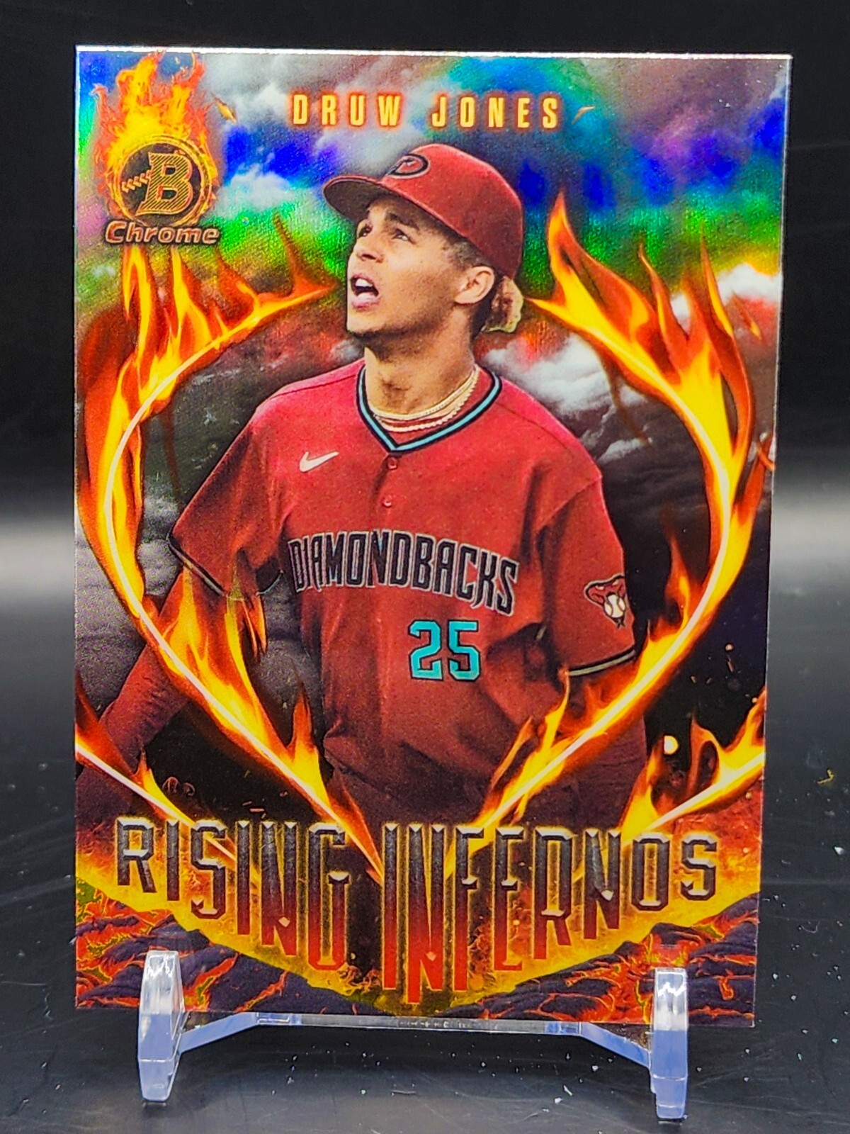 2024 Bowman Chrome Druw Jones Rising Inferno Refractor #RI-10