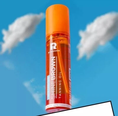 BYROKKO Shine Brown Beta Carotene Tanning Oil Maximiser - with Carrot Oil