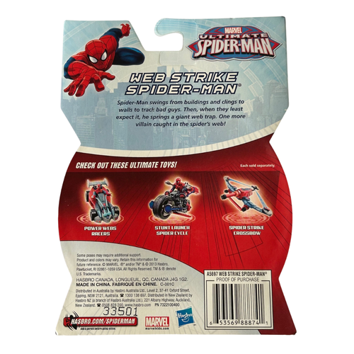 Hasbro 3.75" Action Figure - Marvel Ultimate Spider-Man WEB STRIKE SPIDER-MAN - Picture 2 of 2