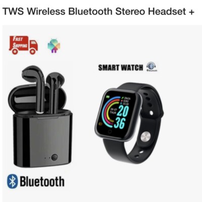 Smart Watch Bluetooth Headphones