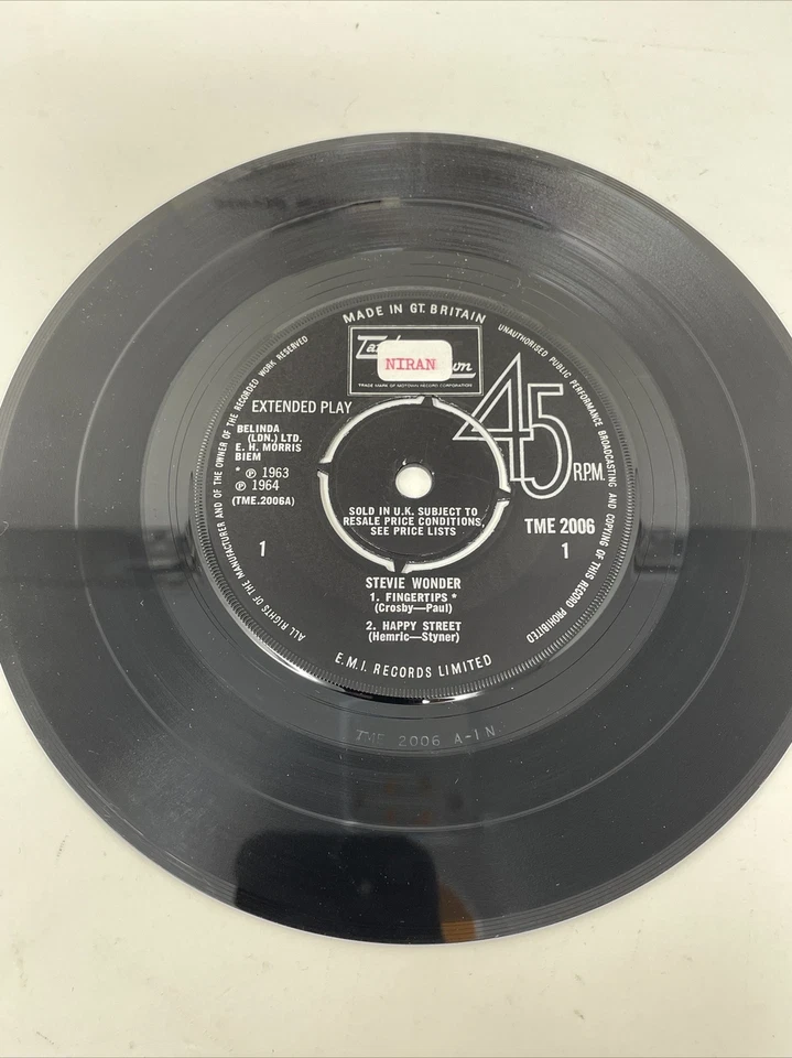 TAMLA MOTOWN  - STEVIE WONDER - "STEVIE WONDER" 7” Mono - Image 4 of 4