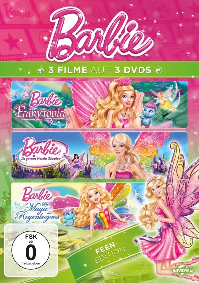 Barbie: Feen Edition [3 DVD's/Neu/OVP] Fairytopia/Magie des Regenbogens/Welt der - Bild 3 von 4